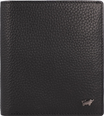 Braun Büffel Wallet 'Theo' in Black: front