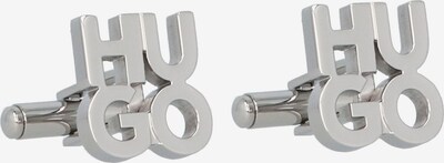 HUGO Manchetknopen 'E-Stacked' in de kleur Zilver, Productweergave