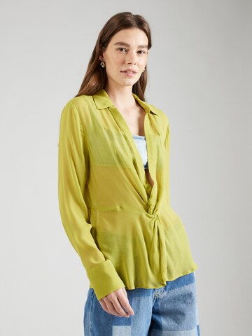 Stefanel - Blusa em amarelo: frente