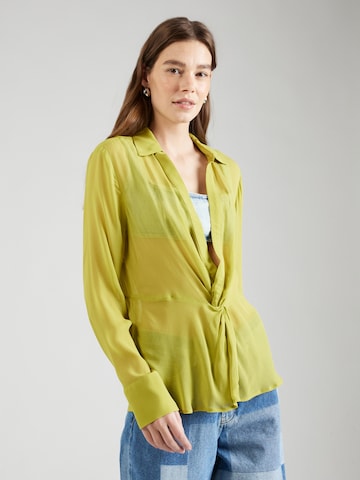 Camicia da donna di Stefanel in giallo: frontale