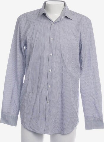 HUGO Button Up Shirt in XS in Blue: front