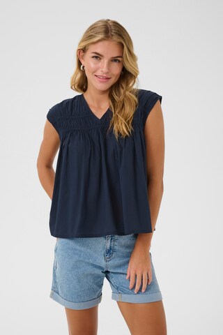 Kaffe - Blusa 'KAThua' em azul: frente