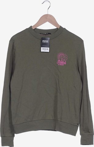 MAISON SCOTCH Sweatshirt & Zip-Up Hoodie in M in Green: front