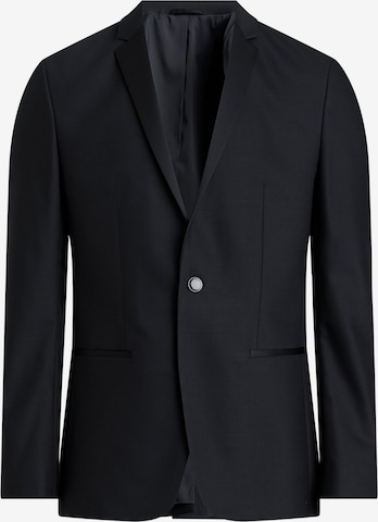 Coupe regular Veste de costume Calvin Klein en noir : devant