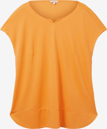 T-shirt Tom Tailor Women + en orange : devant