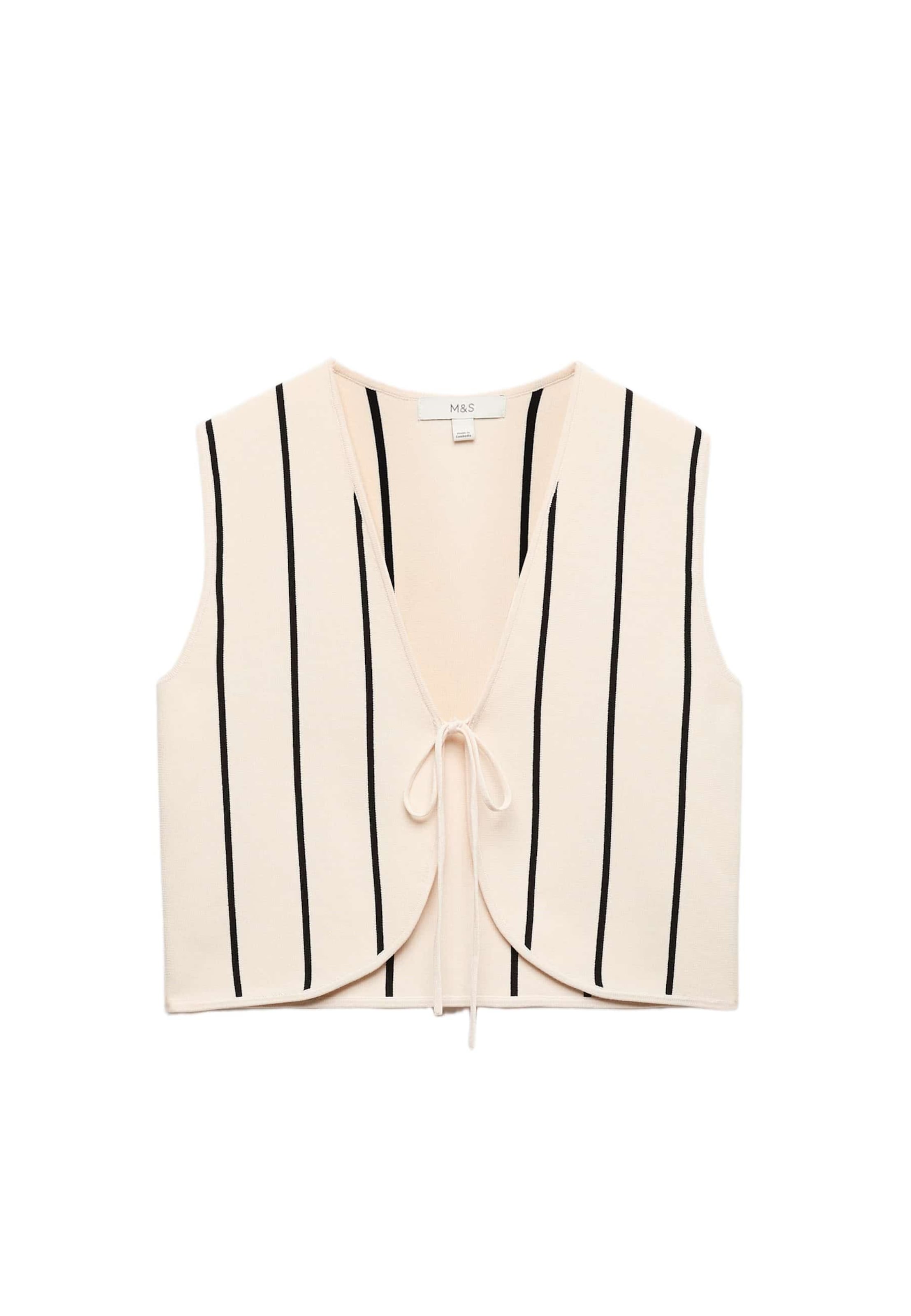 Cardigan Marks & Spencer en beige : devant