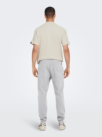 Only & Sons Tapered Housut 'ONSCERES' värissä harmaa