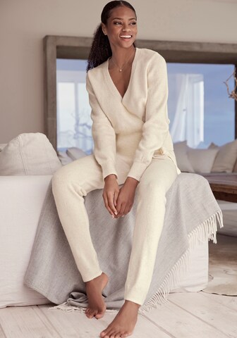 Effilé Pantalon LASCANA en beige