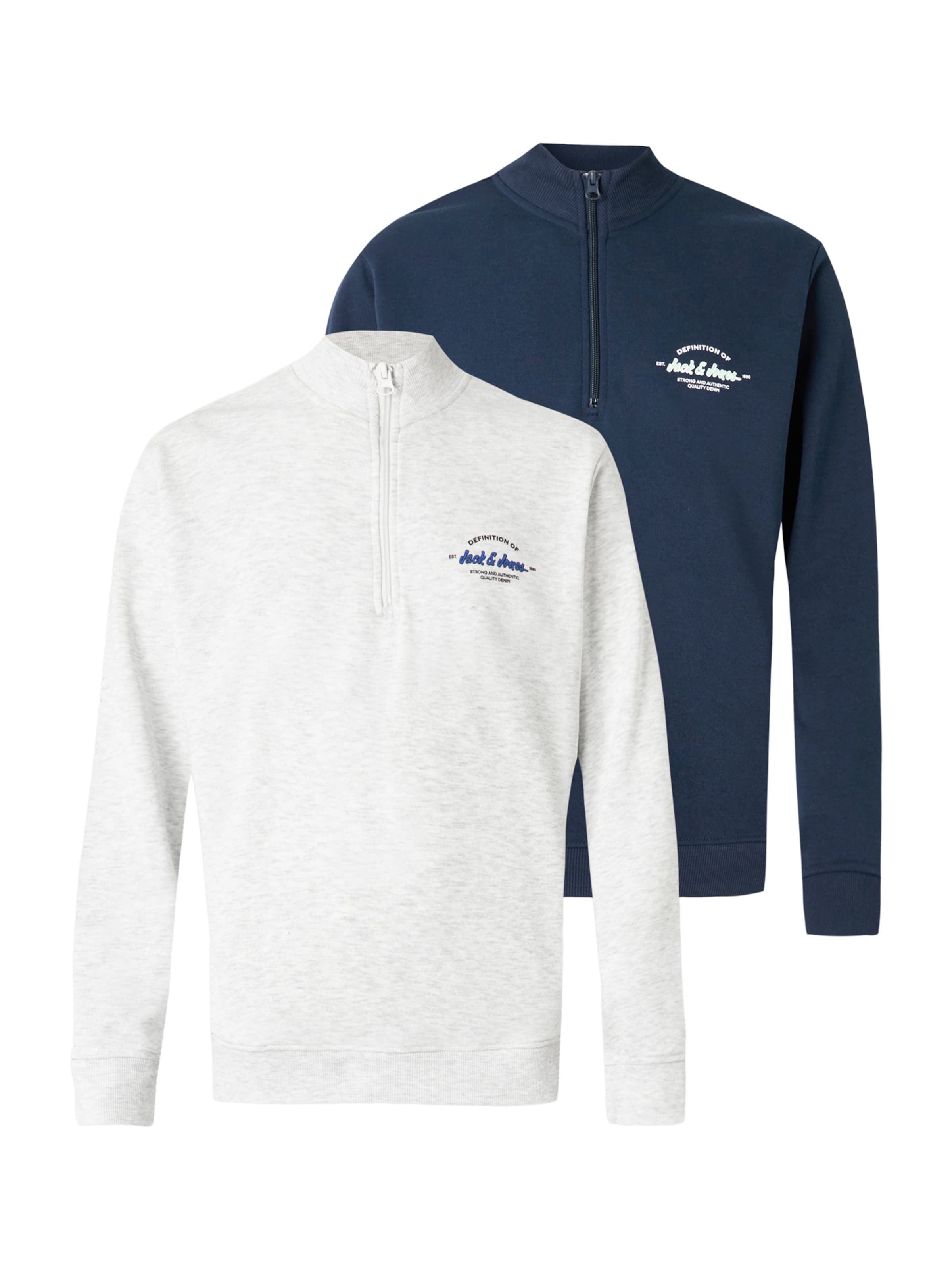 JACK & JONES - Sweatshirt 'JJBRANDON' em azul: frente