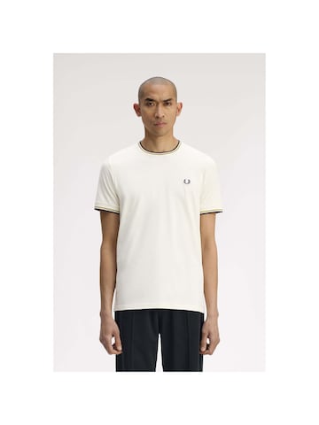 T-Shirt Fred Perry en beige : devant