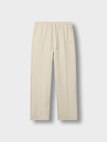 Burocs Wide Leg Sporthose 'Sweat Seam'‌‌‌‌‌‌ in Beige: Vorderseite