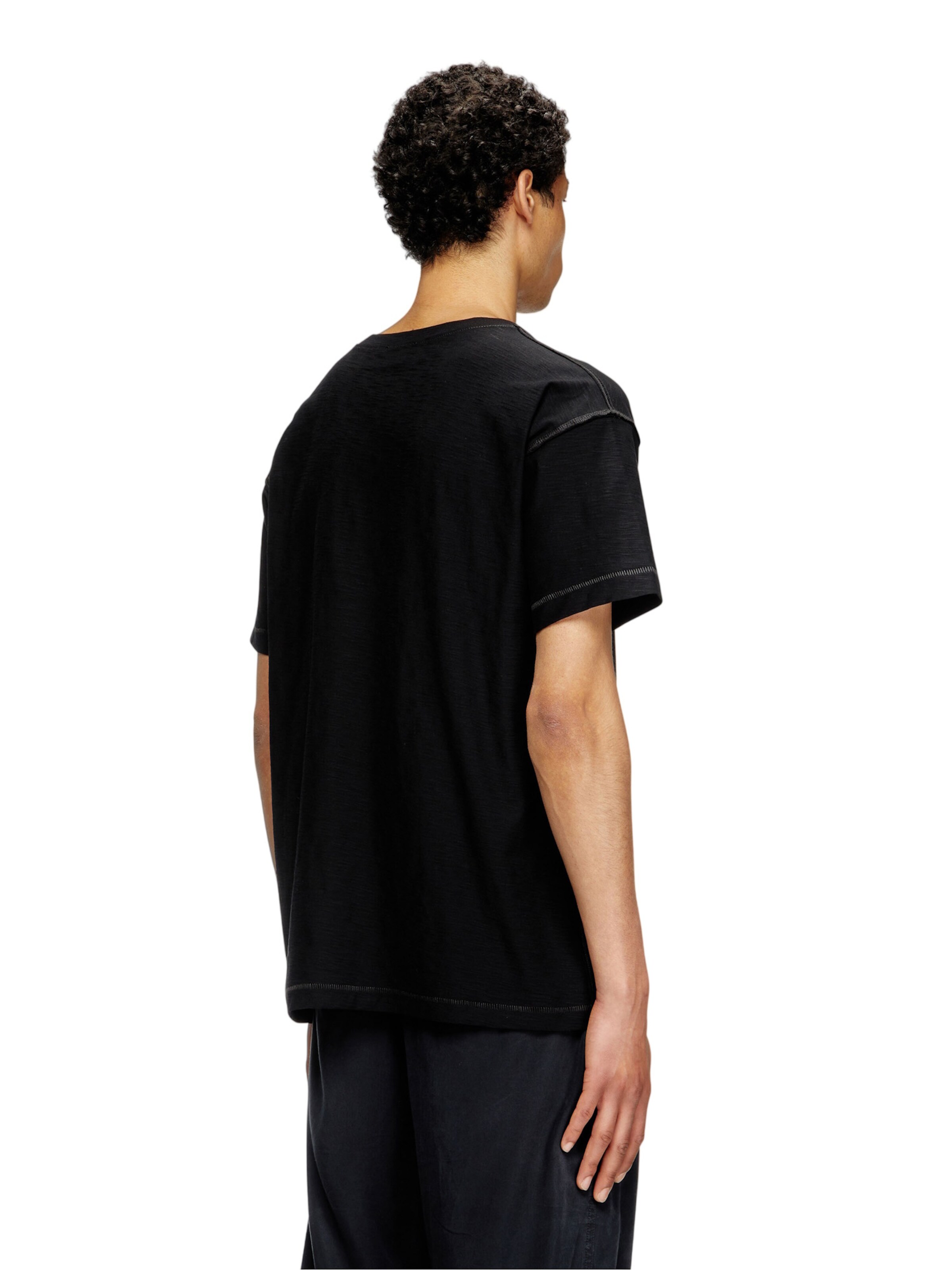 DIESEL Shirt 'T-NORM-T1' in Zwart