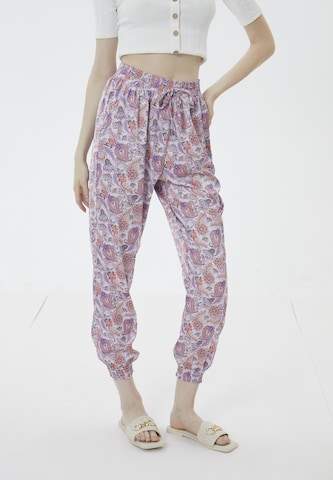 AIKI KEYLOOK Regular Broek 'Dejavu' in Lila: voorkant