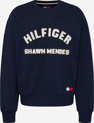 Sweat-shirt TOMMY HILFIGER en bleu : devant