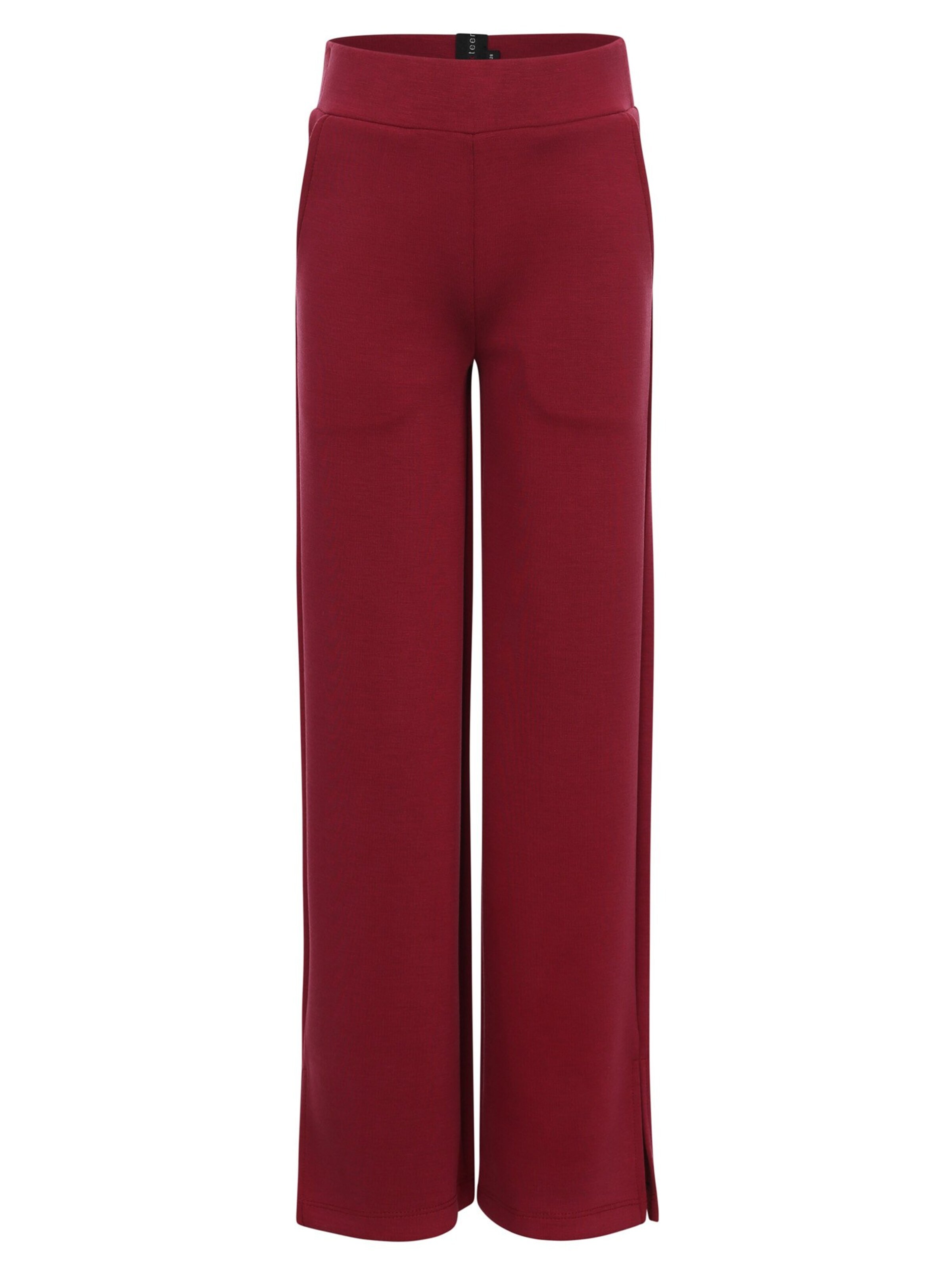 Looxs Revolution Wide leg Broek in Rood: voorkant