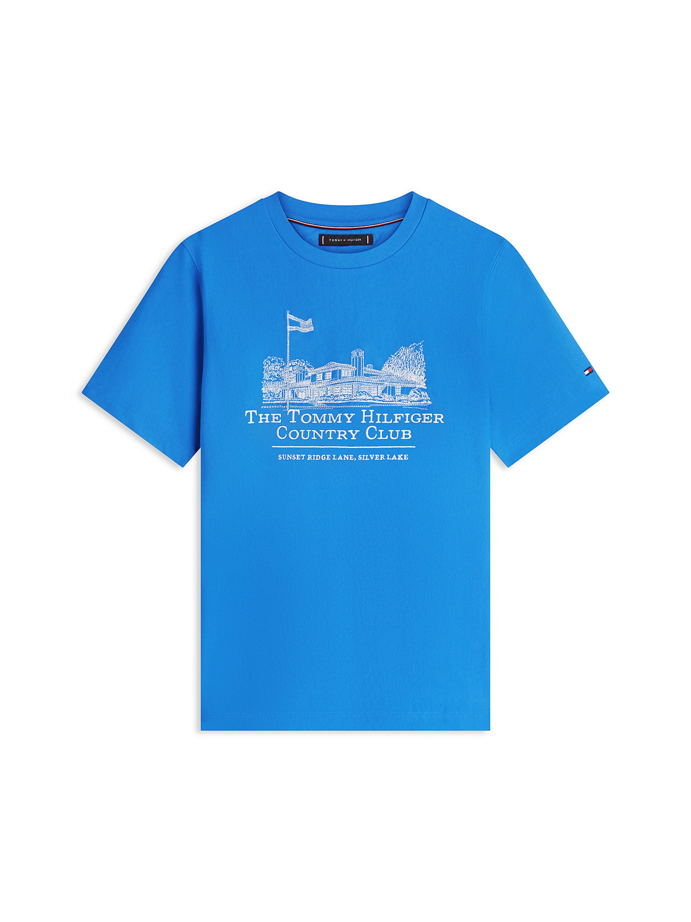 T-Shirt TOMMY HILFIGER en bleu : devant