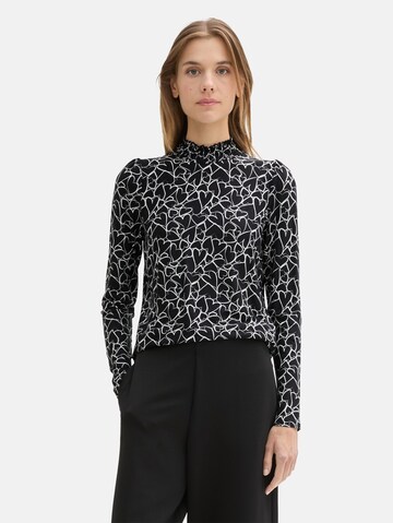 TOM TAILOR DENIM Shirt in Black: front