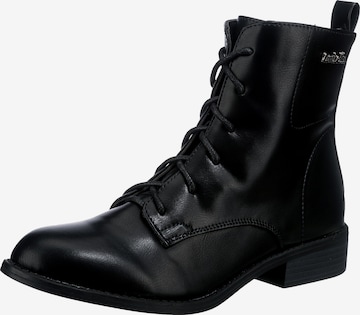 ambellis Lace-Up Ankle Boots in Black: front