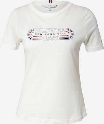 T-shirt TOMMY HILFIGER en blanc : devant