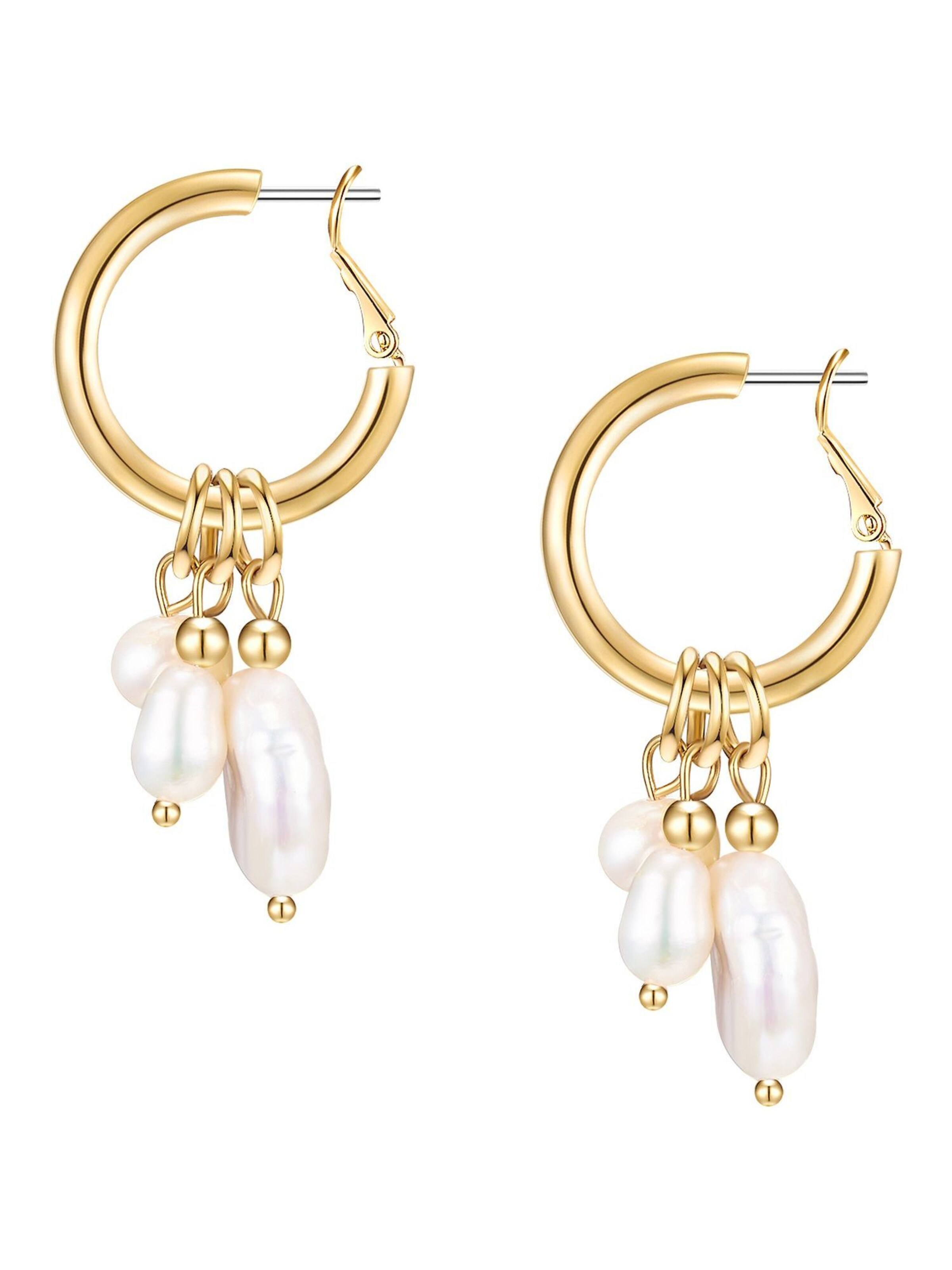 Orecchini di Lulu & Jane in oro: frontale