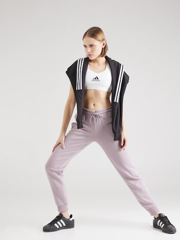 ADIDAS SPORTSWEAR Tapered Workout Pants 'Essentials' in Pink
