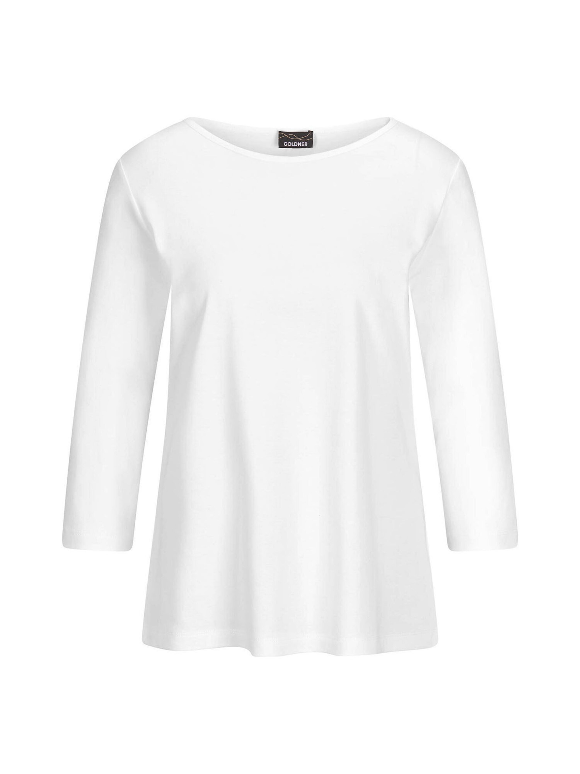 Goldner Shirt in Wit: voorkant