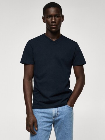 MANGO MAN Shirt 'CHELSEA' in Blauw: voorkant