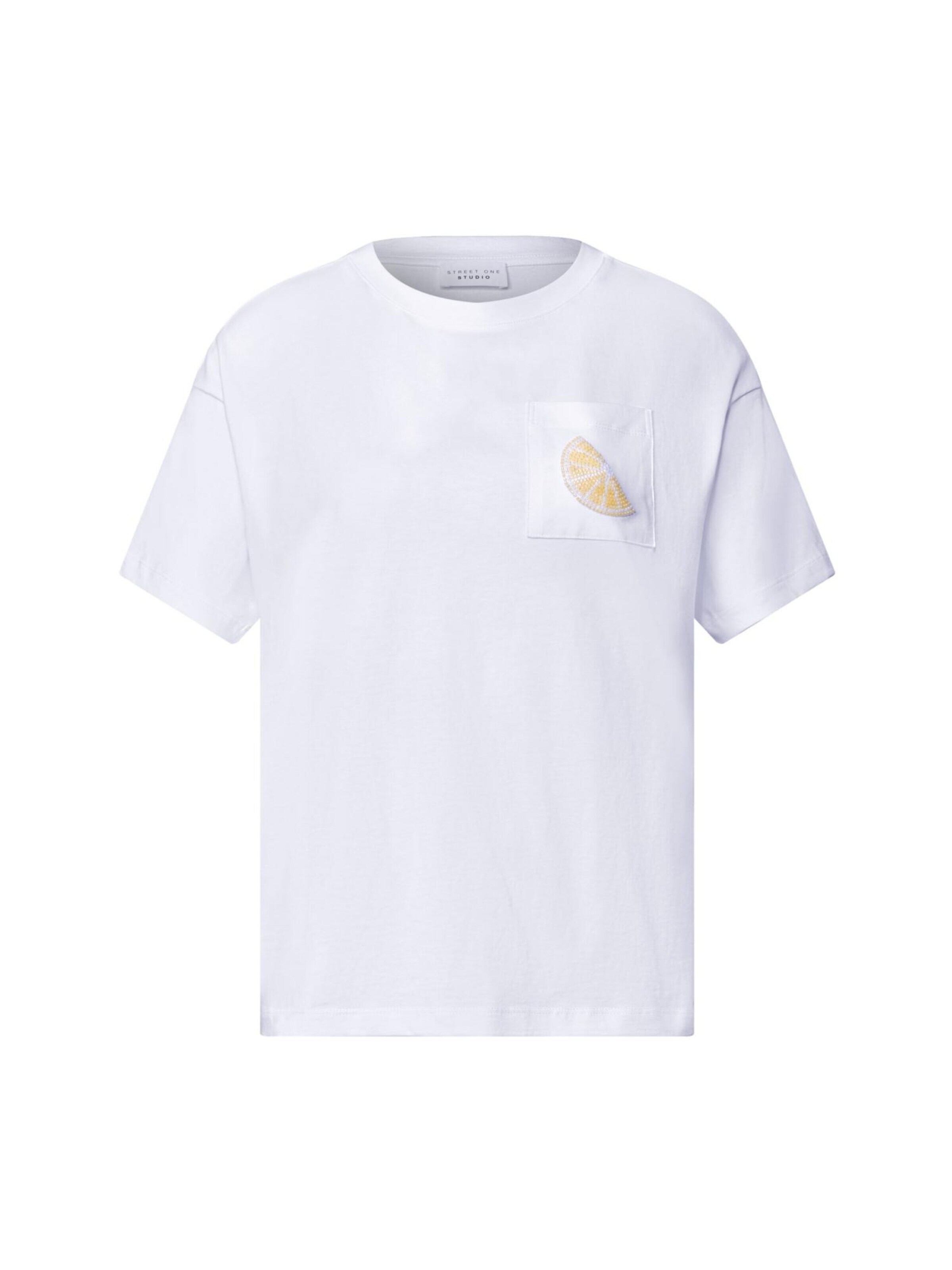 T-shirt STREET ONE en blanc : devant