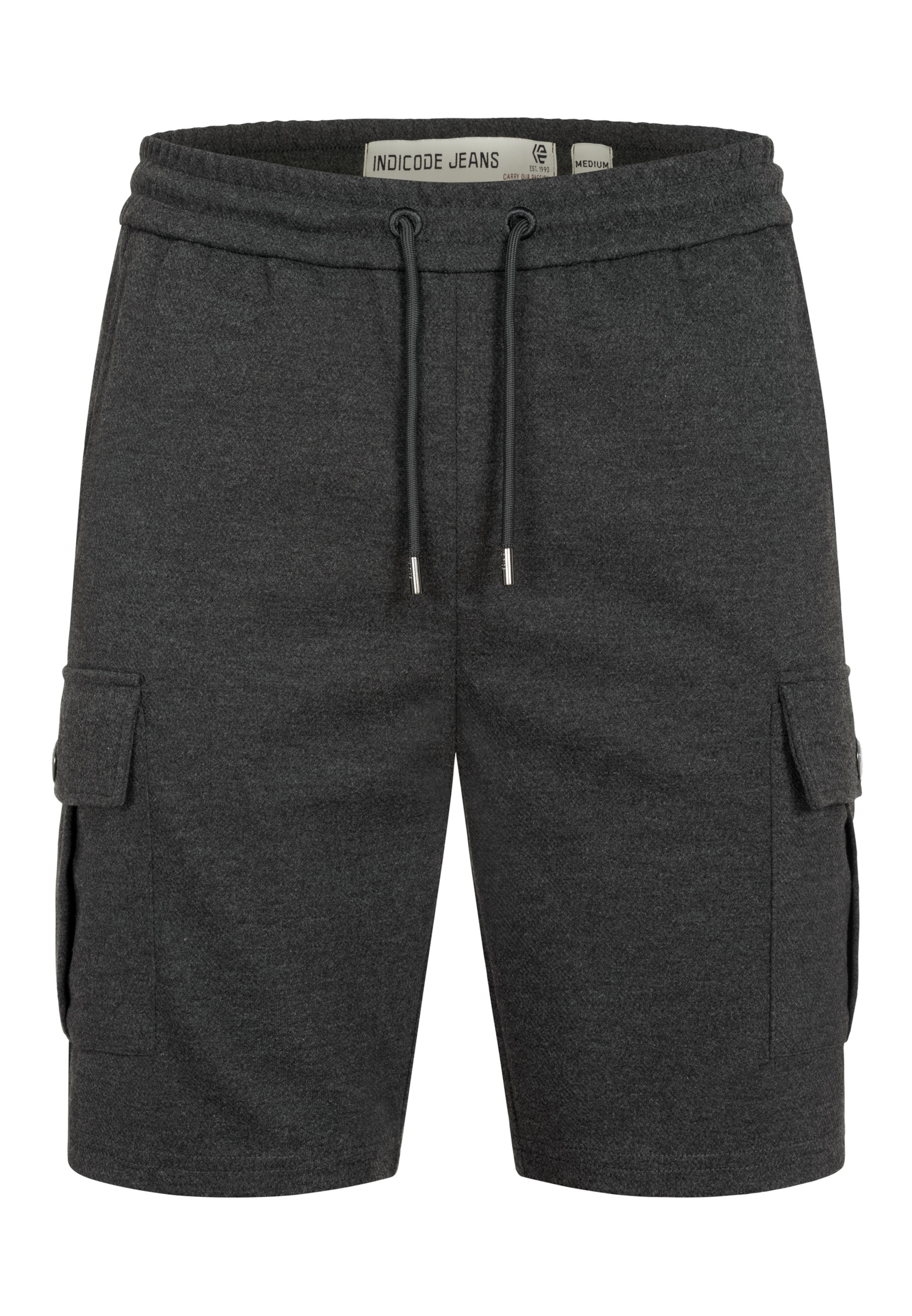 INDICODE JEANS Cargo trousers ' Nezzo ' in Grey: front