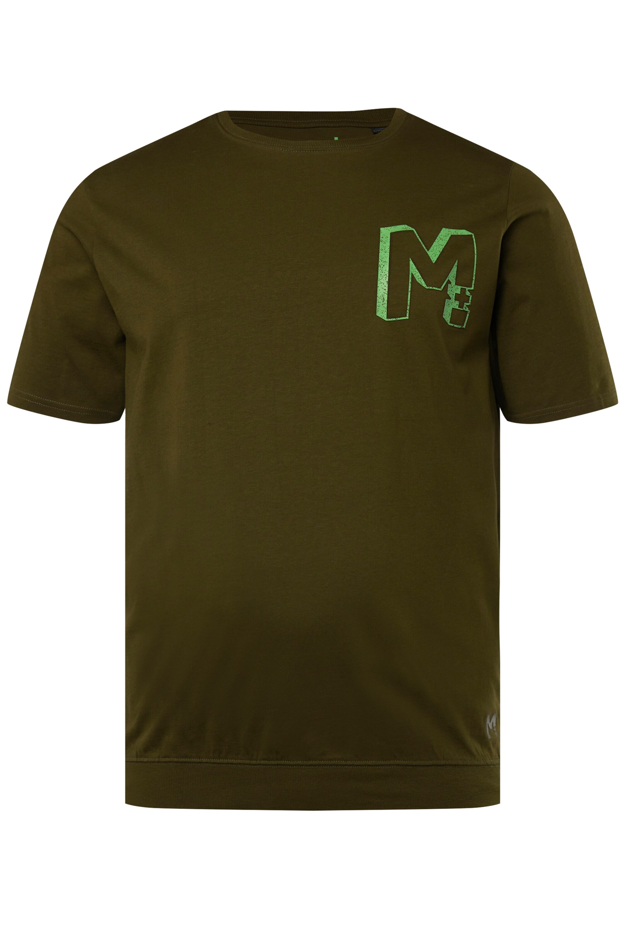 T-Shirt Men Plus en vert : devant