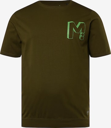 T-Shirt Men Plus en vert : devant