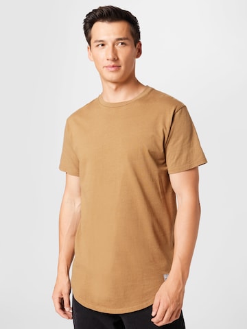HOLLISTER - Camiseta en marrón: frente