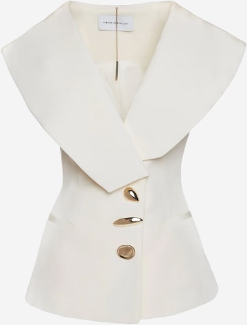 SPACE SIMONA CORSELLINI - Blazer em bege: frente