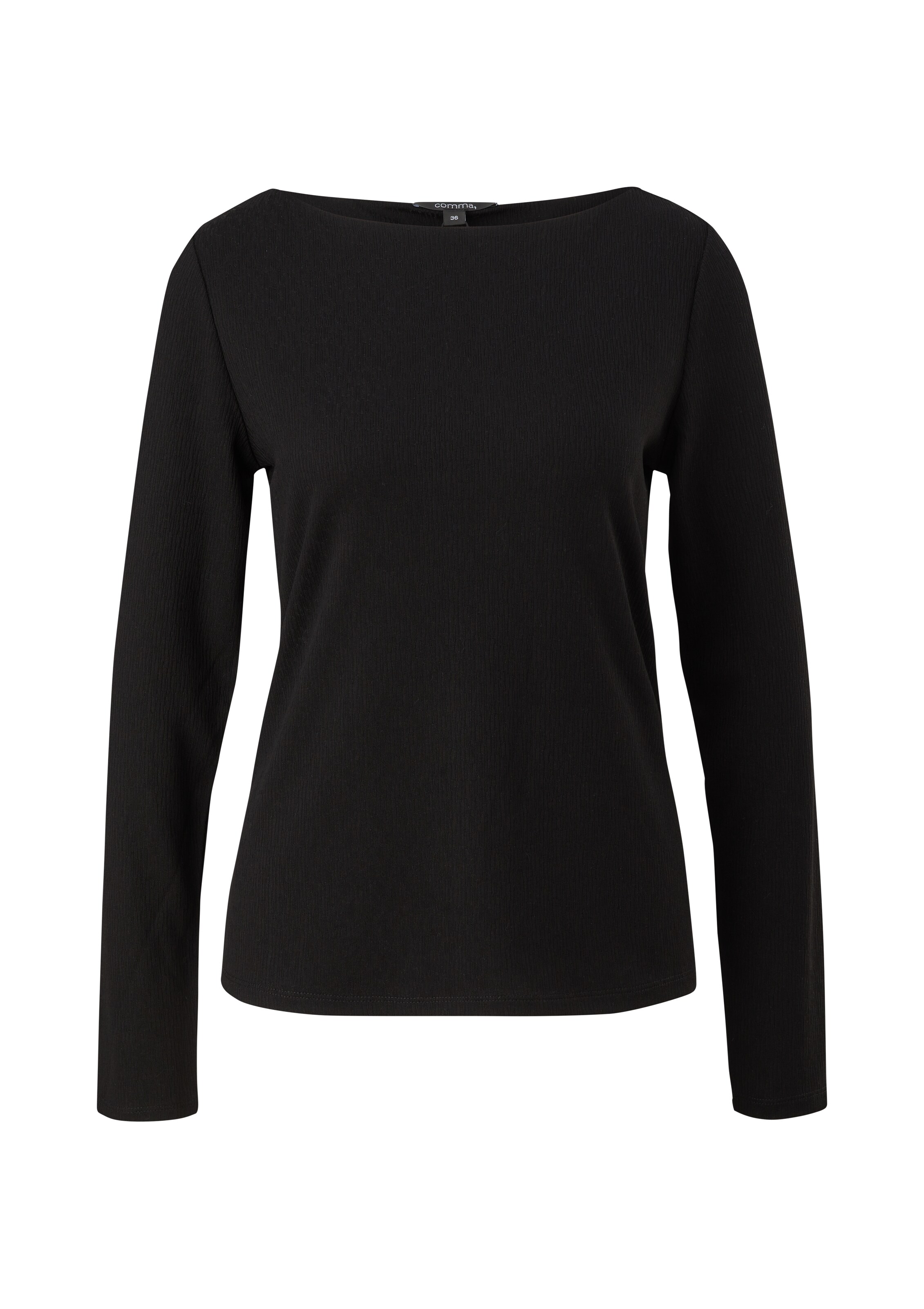 COMMA Shirt in Schwarz: Vorderseite