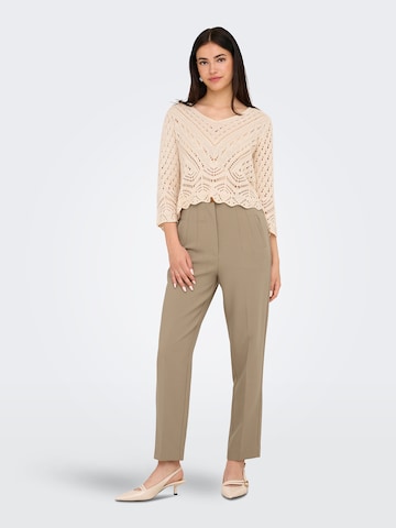 Regular Pantalon à plis 'ONLRaven' ONLY en marron