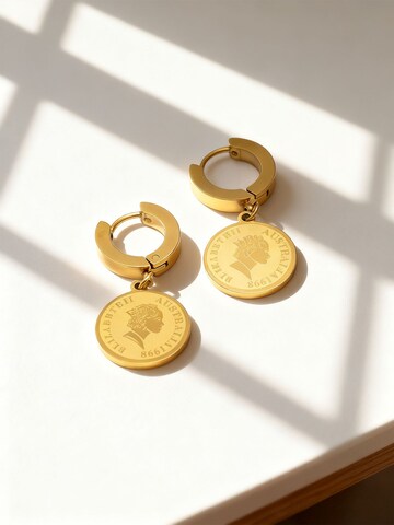 Nemomatheo Ohrringe 'Queen’s Coin' in Gold