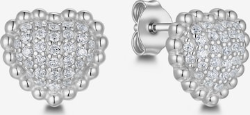 Pure Schmuck Oorbellen 'Lady Heart Ohrringe Bridgerton' in Zilver: voorkant