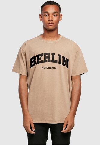 T-Shirt 'Berlin' Merchcode en beige : devant