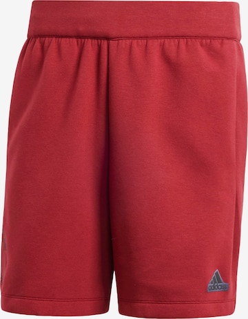 ADIDAS PERFORMANCE Regular Workout Pants 'Belgium' in Red: front