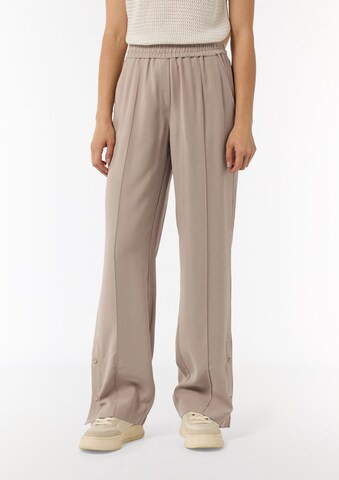 comma casual identity Loosefit Broek in Beige: voorkant
