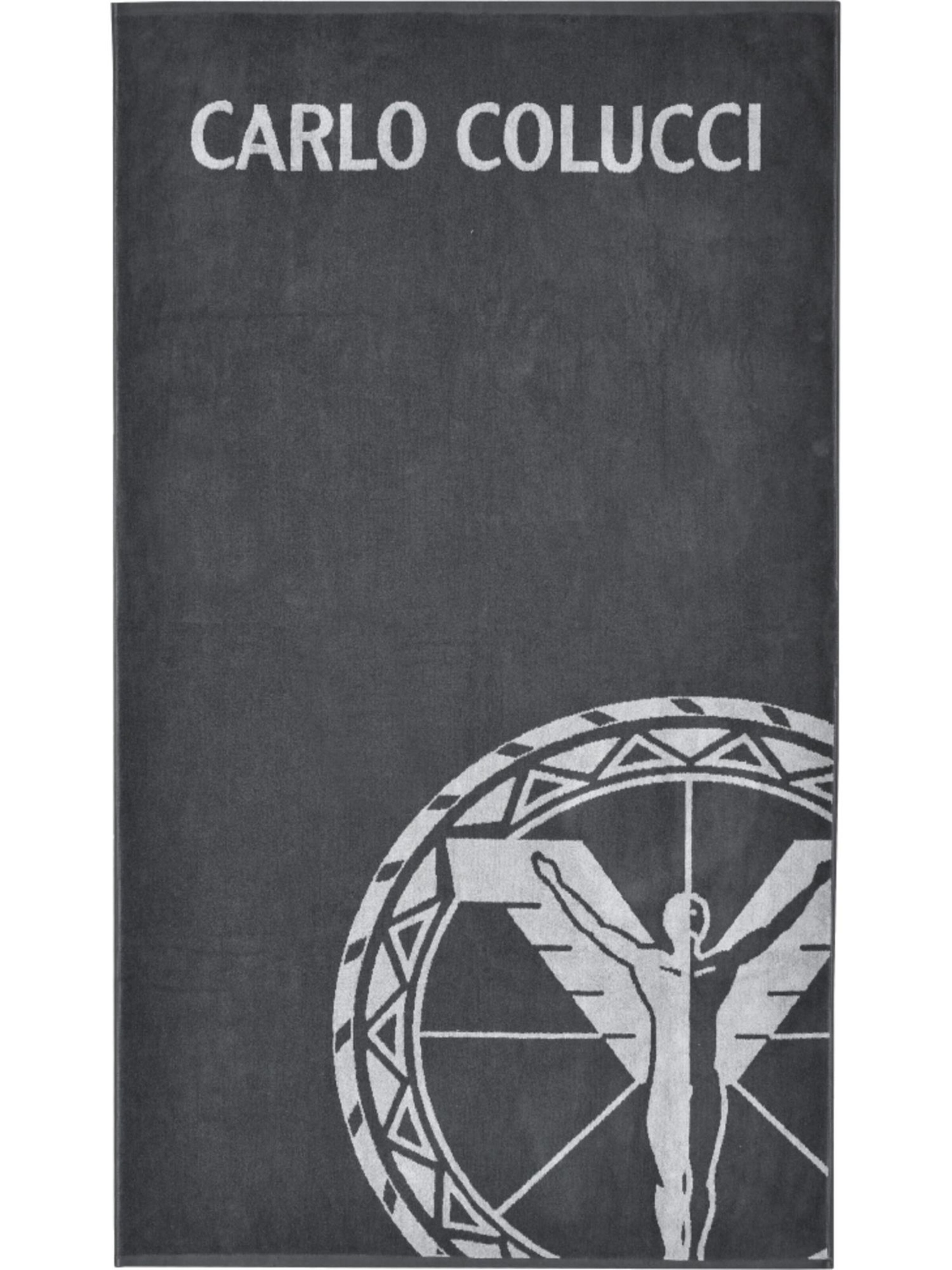 Carlo Colucci Beach Towel ' Stefano ' in OS in Anthracite, Item view