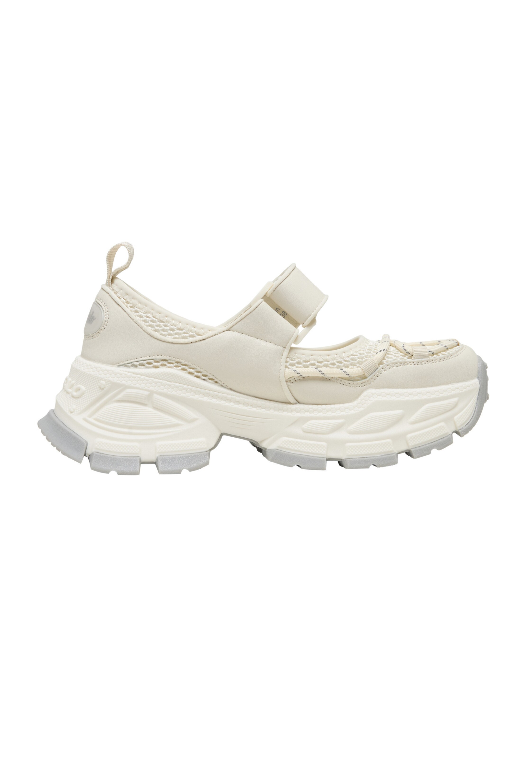 BUFFALO Balerinka z rzemykiem 'SATURN ' w kolorze biały