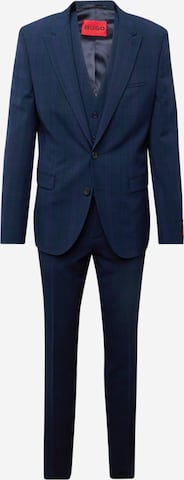 HUGO Red Slim fit Suit 'Arti Hesten' in Blue: front