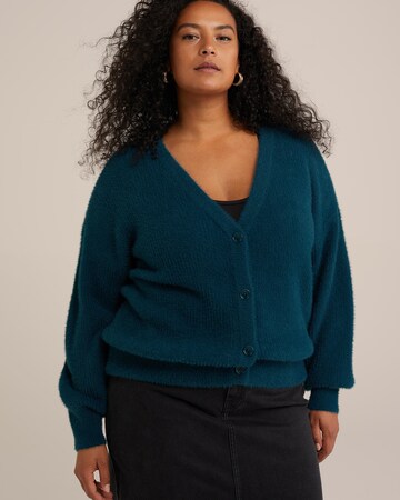 WE Fashion - Cárdigan en azul: frente