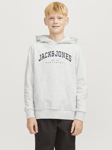 Jack & Jones Junior Sweatshirt 'JJECaleb' in Grey: front