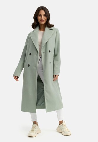 NAVAHOO Between-seasons coat 'Sternlein 14' in Green: front
