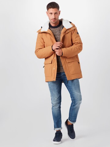 Schöffel Between-Seasons Parka 'Rotterdam' in Brown