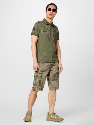 Regular Pantalon cargo CAMP DAVID en vert