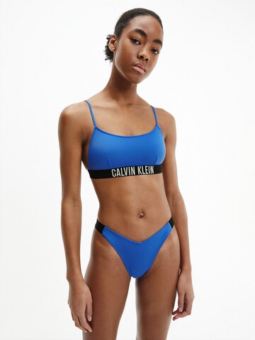 Calvin Klein Swimwear Regular Bikinihose in Blau