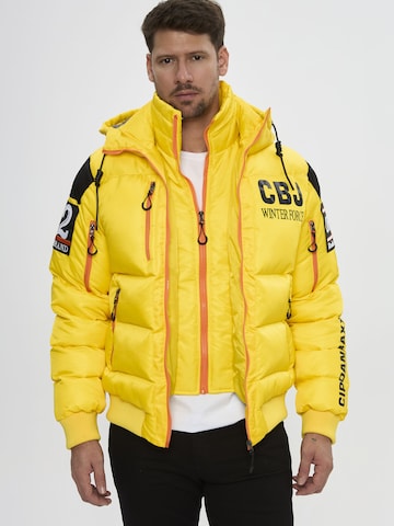 CIPO & BAXX Winterjacke Steppjacke CM233 in Gelb